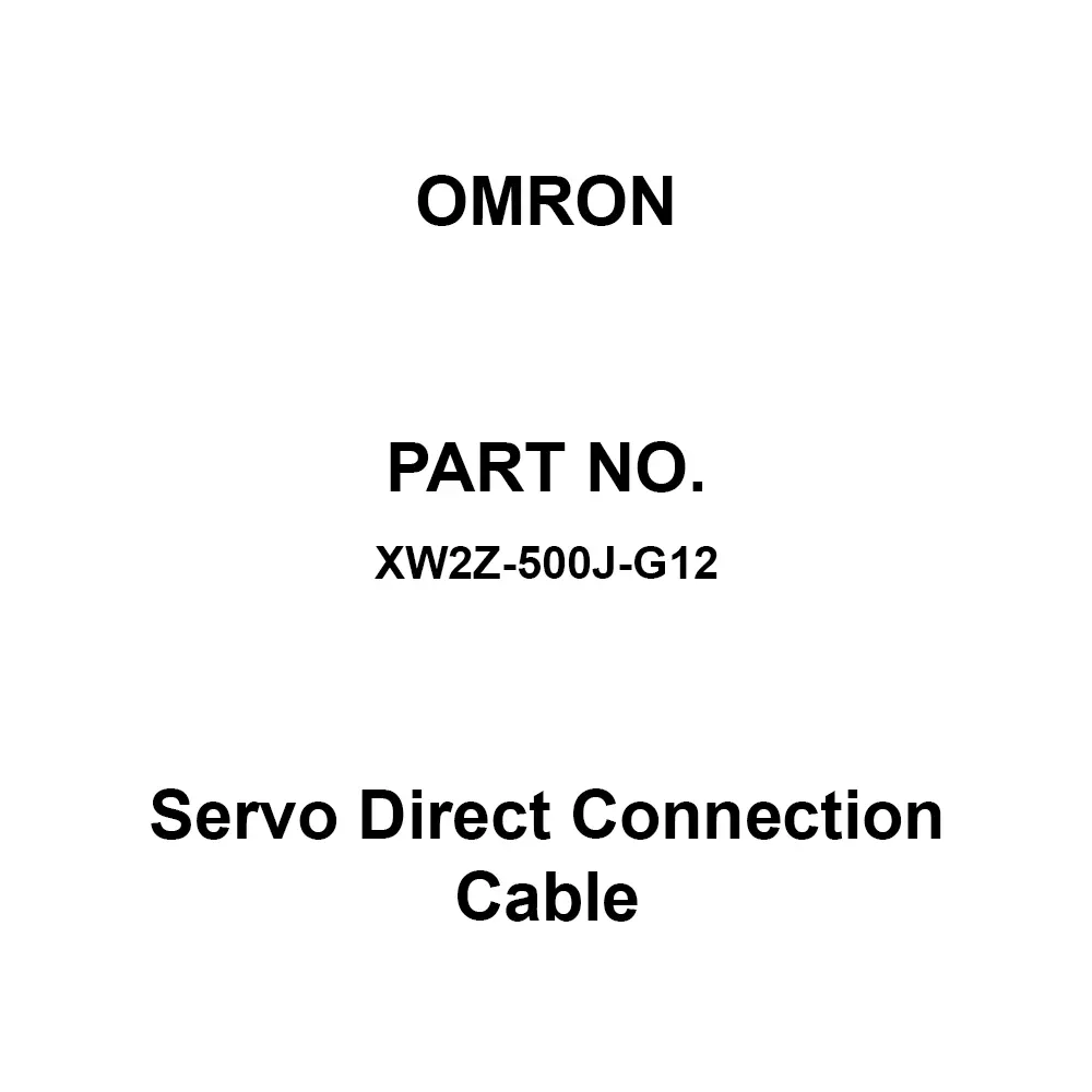 Omron Servo Direct Connection Cable 5 m Cable Length, XW2Z-500J-G12