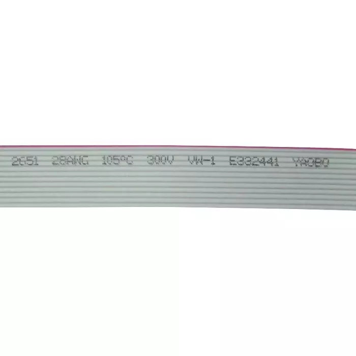 MULTICOMP PRO Ribbon Cable / Flat Cable RIBBON CABLE, 14 CORE, 28AWG, 30.5M, R2651DTSY14SC85
