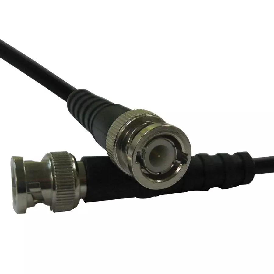 AMPHENOL RF RF Coaxial Cable Assemblies RF COAX CABLE, RG58, BNC PLUG, 10M, BLACK, 115101-19-M10.0