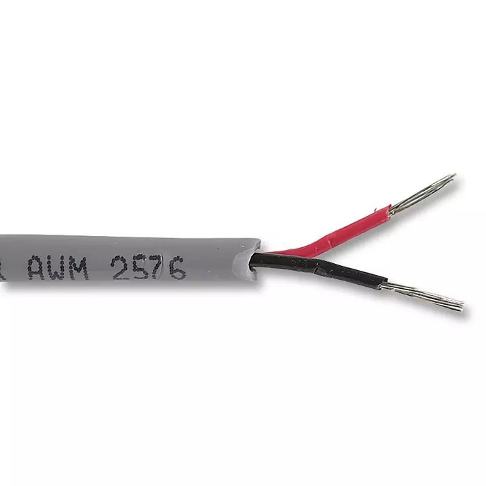 ALPHA WIRE Multicore Cable MULTICORE, 2, 18AWG, 300V, GREY, 30.5M, 1897C SL005