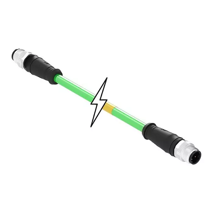 MOLEX Sensor Cable Assemblies SENSOR CORD, 4P M12 PLUG-PLUG, 19.7" 120108-8303