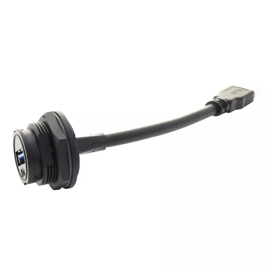AMPHENOL LTW USB CABLE, TYP A PLUG- TYP A RCPT, 300MM, UA-30PMFL-LC7B30