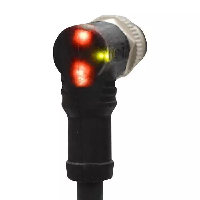 AMPHENOL LTW CABLE, 5P M12 R/A PLUG-FREE END, 16.4FT, LM12A-05BMMM-SR8B05
