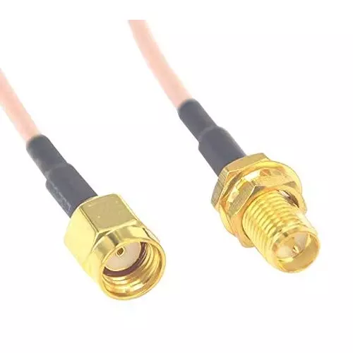 JOHNSON RF CORD, REV SMA PLUG-BHD JACK, 12", 415-0201-012