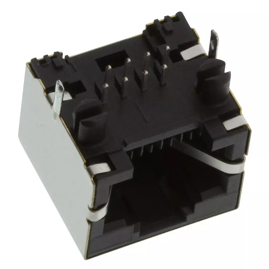AMPHENOL COMMUNICATIONS SOLUTIONS RJ45 CONNECTOR, 1PORT, JACK, 8P8C, CAT5, RJHSE5E80