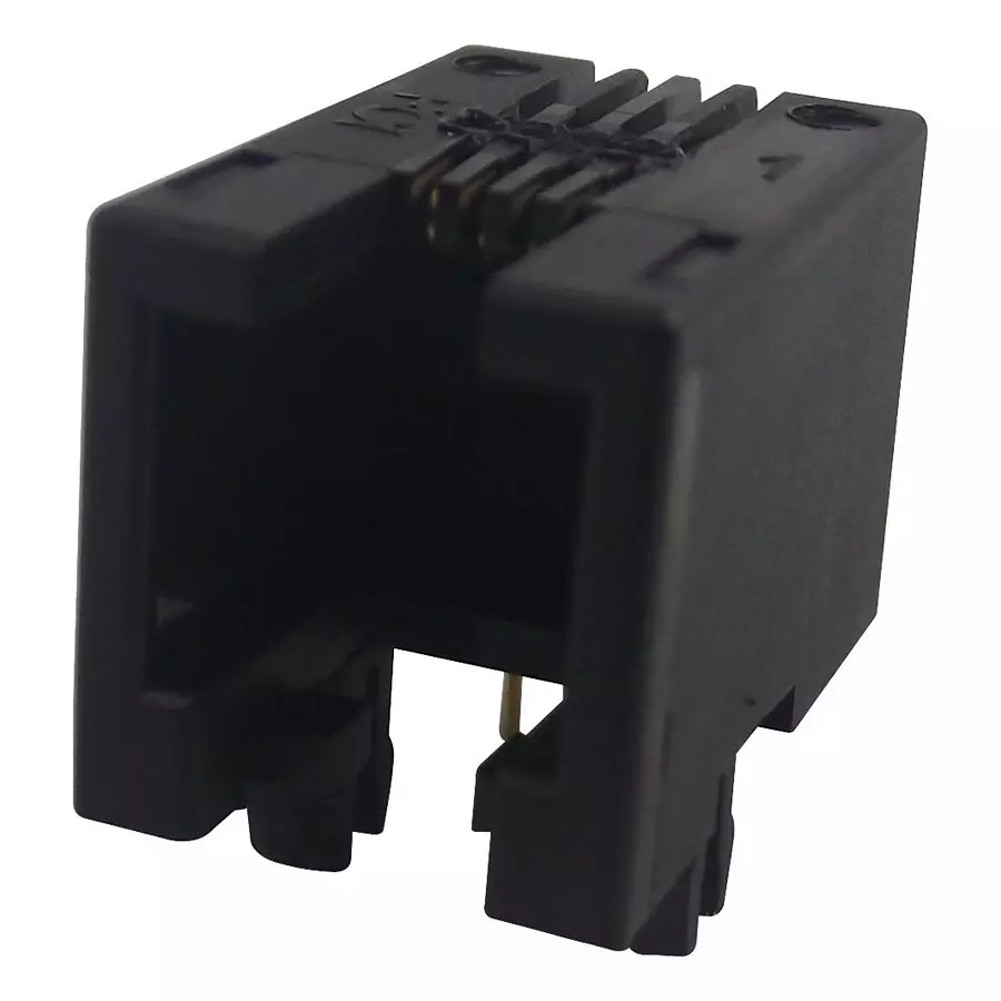 AMPHENOL COMMUNICATIONS SOLUTIONS CONNECTOR, RJ11, JACK, 6P2C, THT, 87180-062LF
