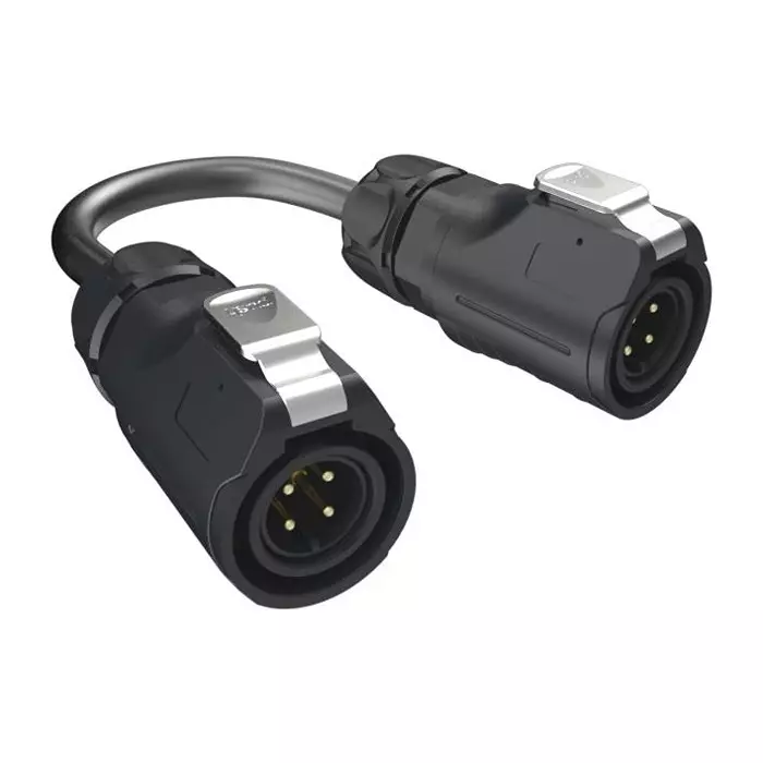 AMPHENOL COMMUNICATIONS SOLUTIONS CABLE ASSY, 4P CIR PLUG-PLUG, 1M, MRDBM04CBPA00