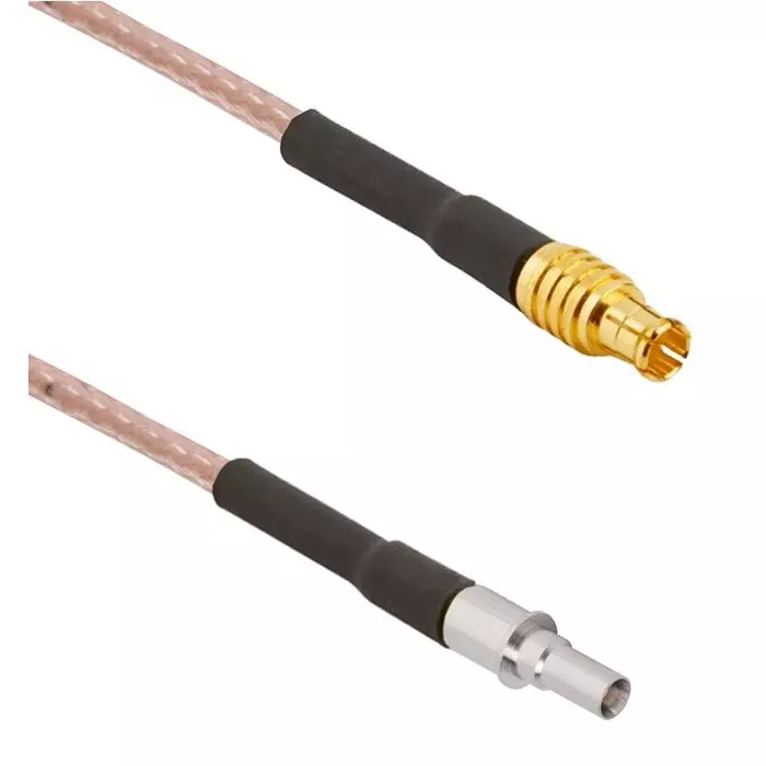 AMPHENOL SV MICROWAVE CABLE ASSY, BMZ PLUG-MCX PLUG, 75 OHM, 7093-0280