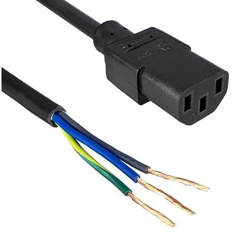 QUALTEK ELECTRONICS POWER CORD, IEC 60320 C13-FREE END, 118", 315086-01