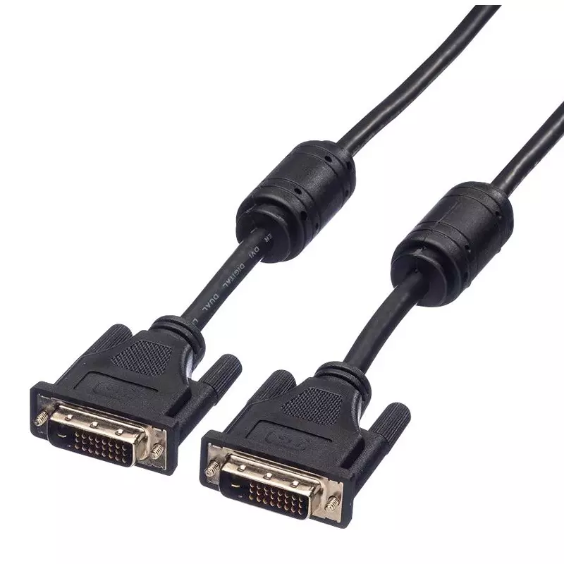ROLINE Audio Cable, Dvi-D Plug, 3M, BlACk, 11.04.5535
