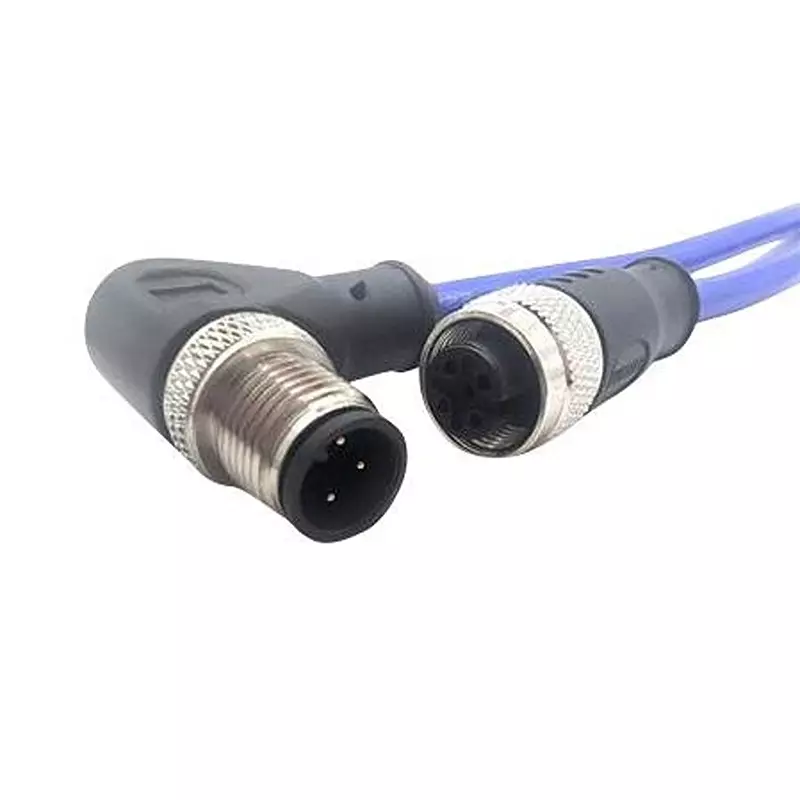 MUELLER ELECTRIC Cable Assembly, 3P R/A M12 PLUG-RCPT, 6.6, C3BC80M002