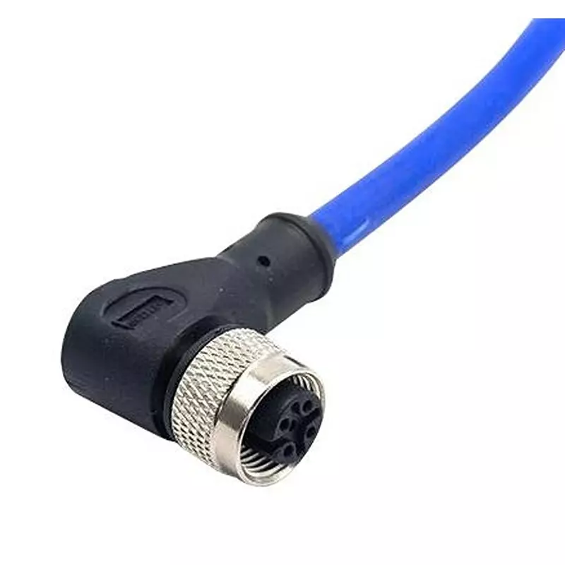 MUELLER ELECTRIC Cable Assembly, 5P R/A M12 RCPT-FREE END, 6.6, C5D82M002