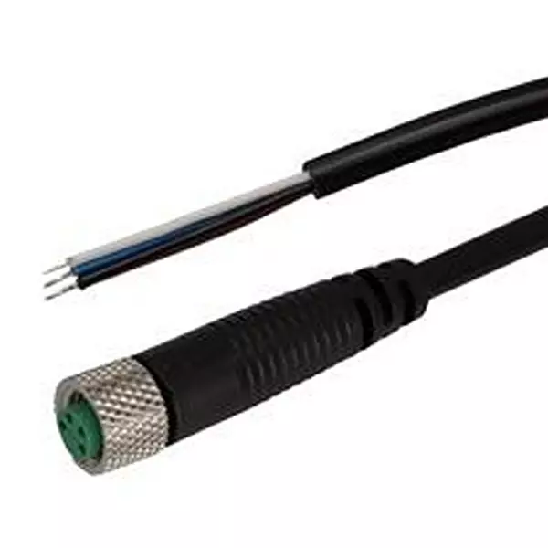 STEWART CONNECTOR Cable Assembly, M8 4P RCPT-FREE END, 3.3, BC-M8FA4AP01010M