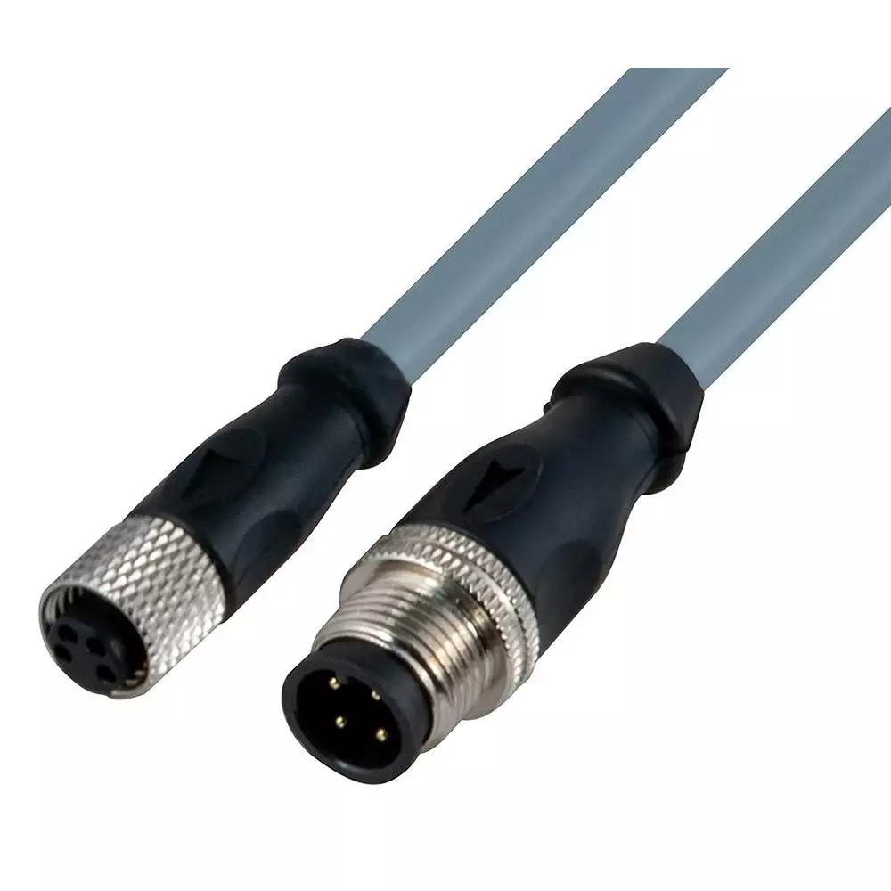 CARLO GAVAZZI Cable Assembly, 4Pos, Rcpt-Plug, 6.6, CON54NFS1MS2.