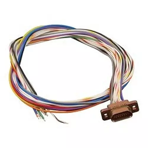 ITT CANNON Cable Assembly, Micro-D Plug-Free End, 457.2 mm (18 Inch), MDM-9PH003F