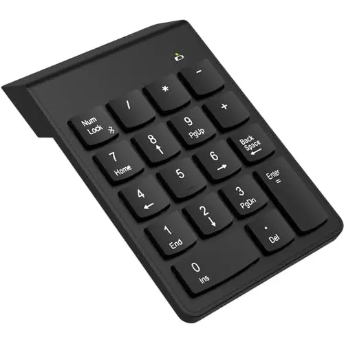 PremiumAV 18 Key Numeric Mini Keyboard USB Type Black for Laptop, ChromeBook & PC, MST-3184