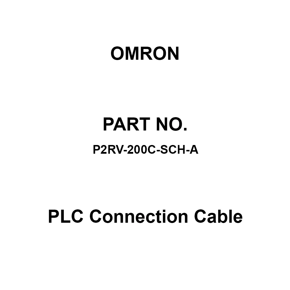Omron PLC Connection Cable 2 m Cable Length, P2RV-200C-SCH-A
