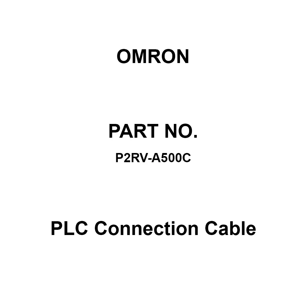 Omron PLC Connection Cable 5 m Cable Length, P2RV-A500C