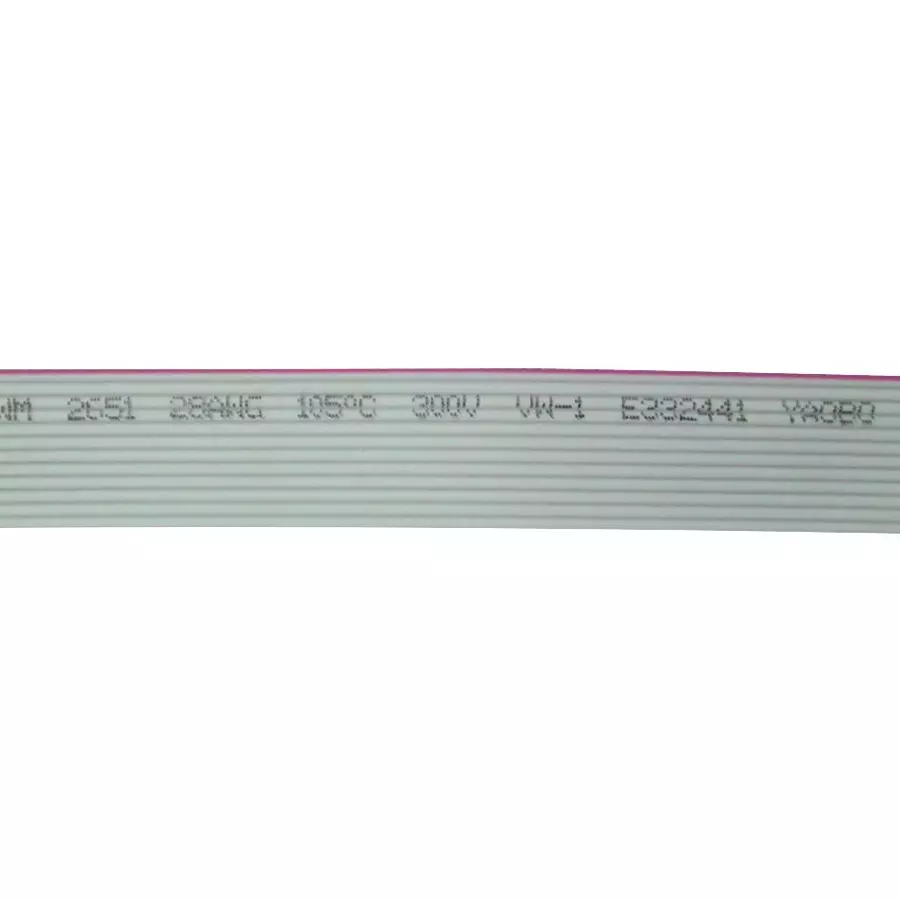 MULTICOMP PRO Ribbon Cable / Flat Cable RIBBON CABLE, 26 CORE, 28AWG, PER M, R2651DTSY26SC85