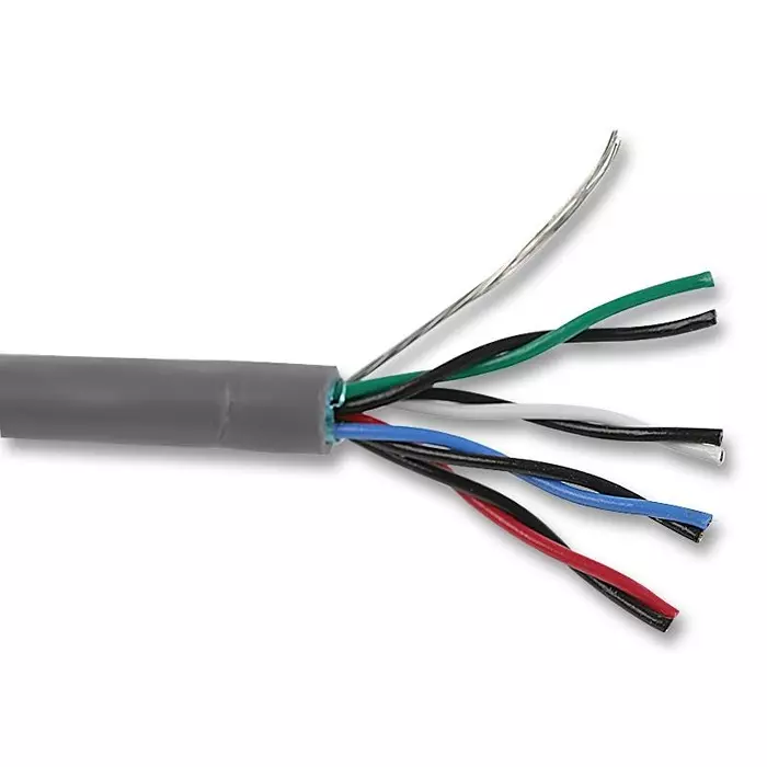 ALPHA WIRE Multipair Cable CABLE, 24AWG, SCRN, 3PAIR, 30.5M, 5473C SL005