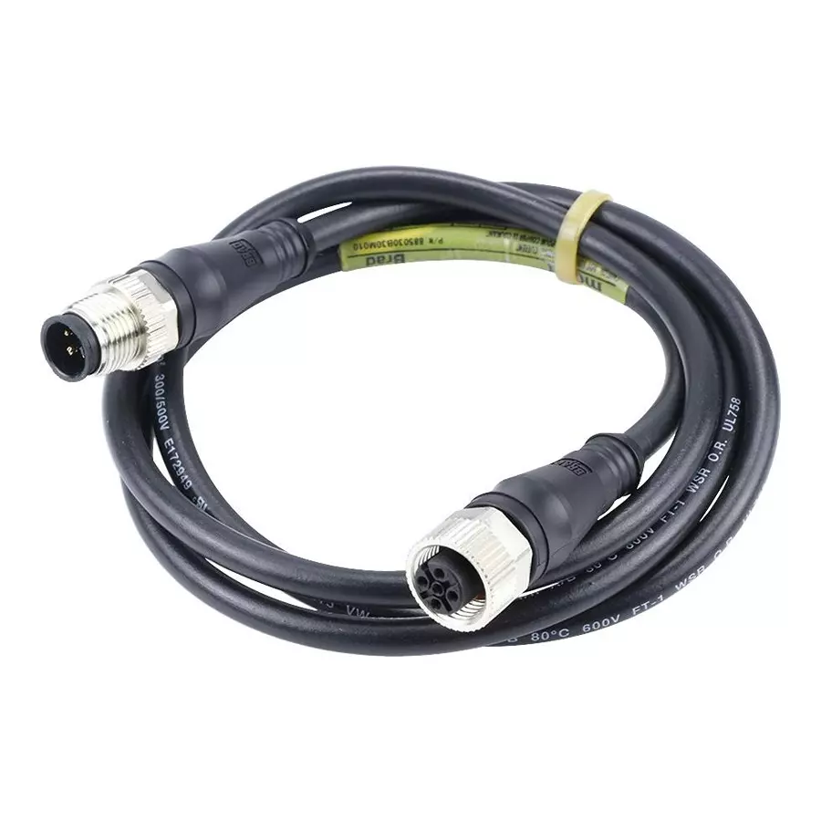 MOLEX Sensor Cable Assemblies CABLE ASSY, 5P M12 PLUG-RCPT, 3.3FT 120066-8992