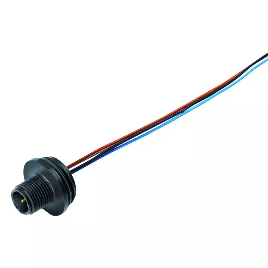 BINDER SENSOR CORD, 5P M12 PLUG-FREE END, 200MM, 76-4631-0011-00005-0200