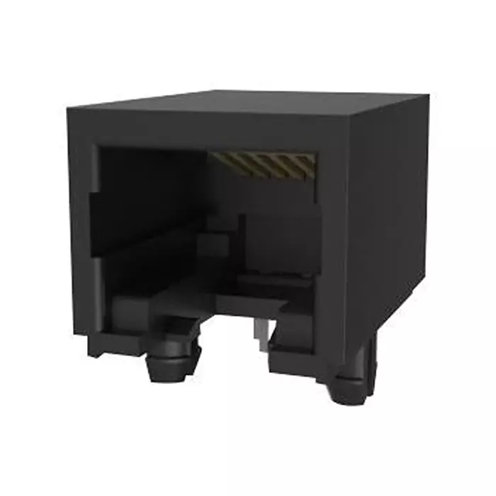 AMPHENOL COMMUNICATIONS SOLUTIONS MODULAR CONN, 6P6C, R/A JACK, CAT3, TH, RJE051660510H.