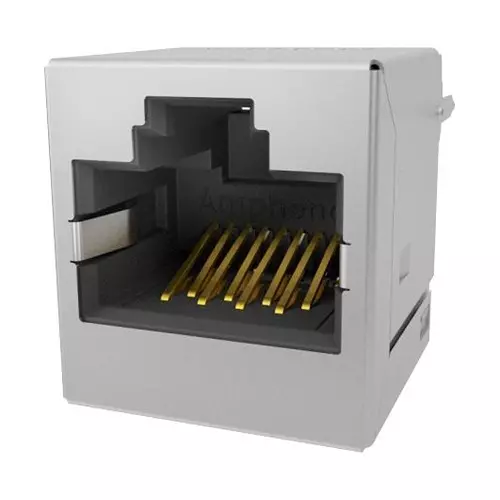 AMPHENOL COMMUNICATIONS SOLUTIONS MODULAR CONN, 8P8C, RJ45 JACK, CAT5E, TH, RJE441884101.