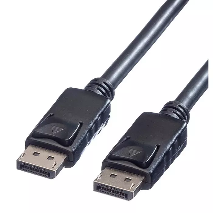 ROLINE AUDIO CABLE, DISPLAYPORT PLUG, 2M, BLACK, 11.04.5602
