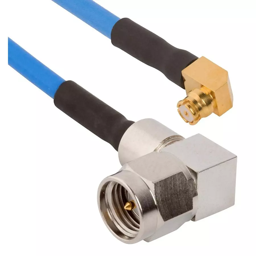 AMPHENOL SV MICROWAVE RF CABLE ASSY, SMA PLUG-SMP JACK, 12", 7012-1328