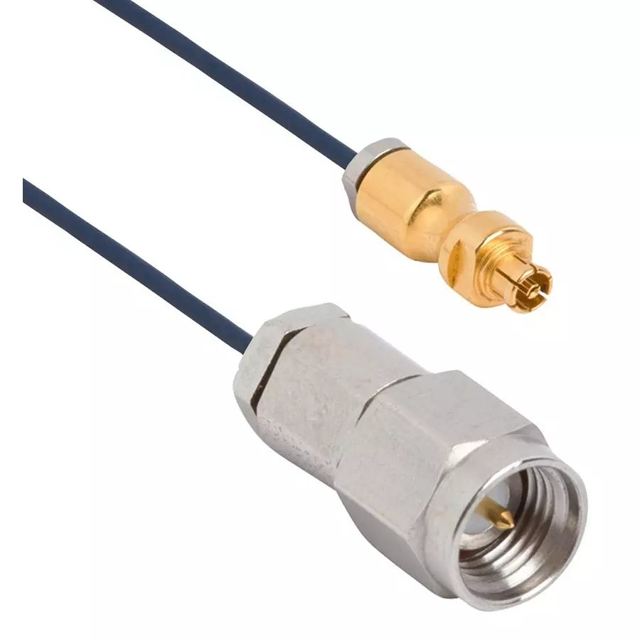 AMPHENOL SV MICROWAVE CABLE ASSY, SMPM JACK-SMA PLUG, 3", 7032-9437