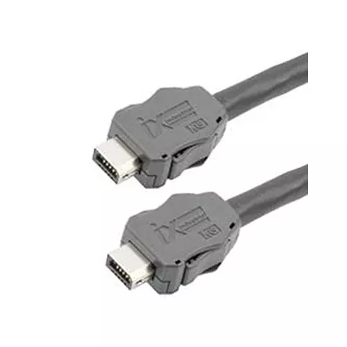 L-COM ENET CORD, CAT6A, IX A PLUG-PLUG, 9.8 , TRGIX601EC-BLK-3M