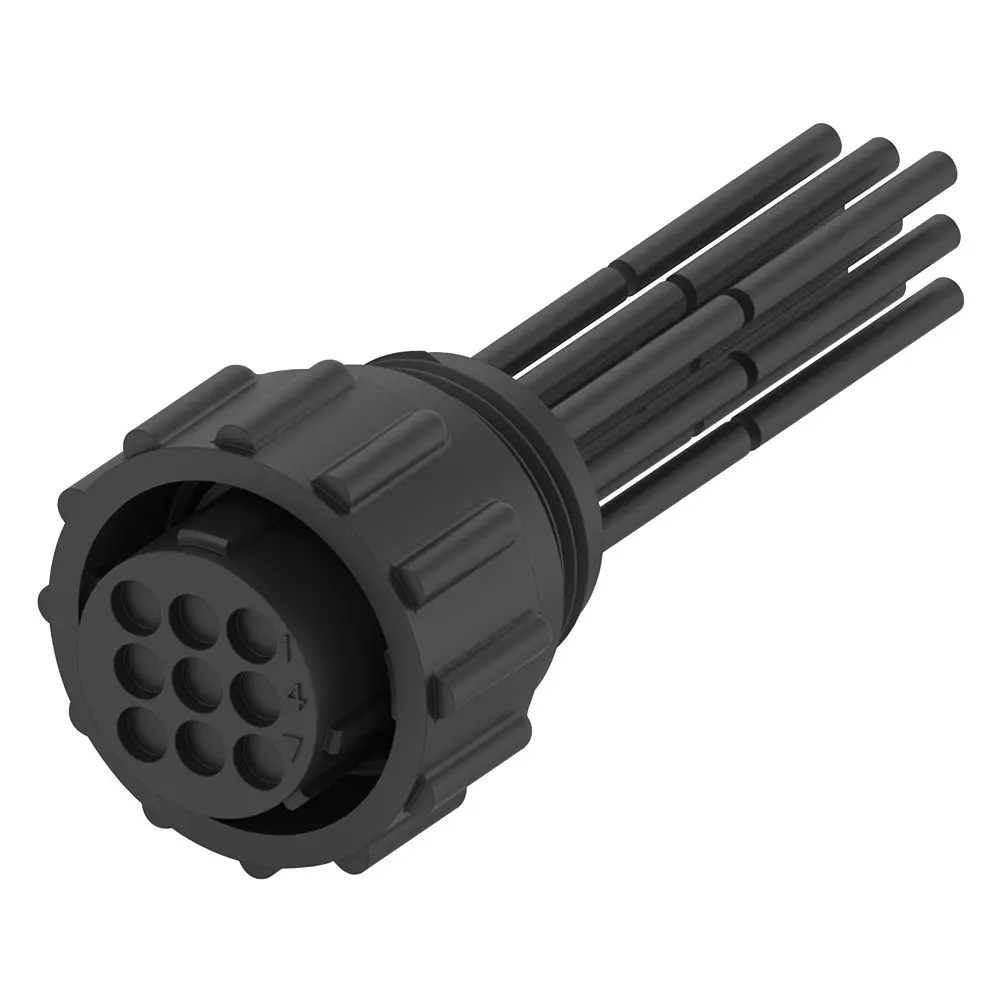 TE CONNECTIVITY Cir Cable, Plug-Free End, Std, 9P, 1M, 2387116-2