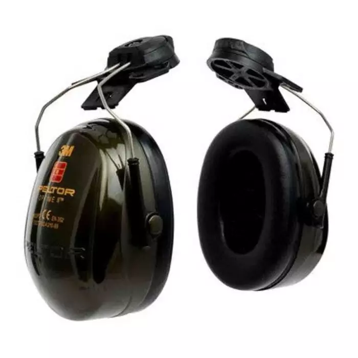 3M Optime II Ear Shells with Helmet Attachment 31dB Black White, H520P3H-410-GQ