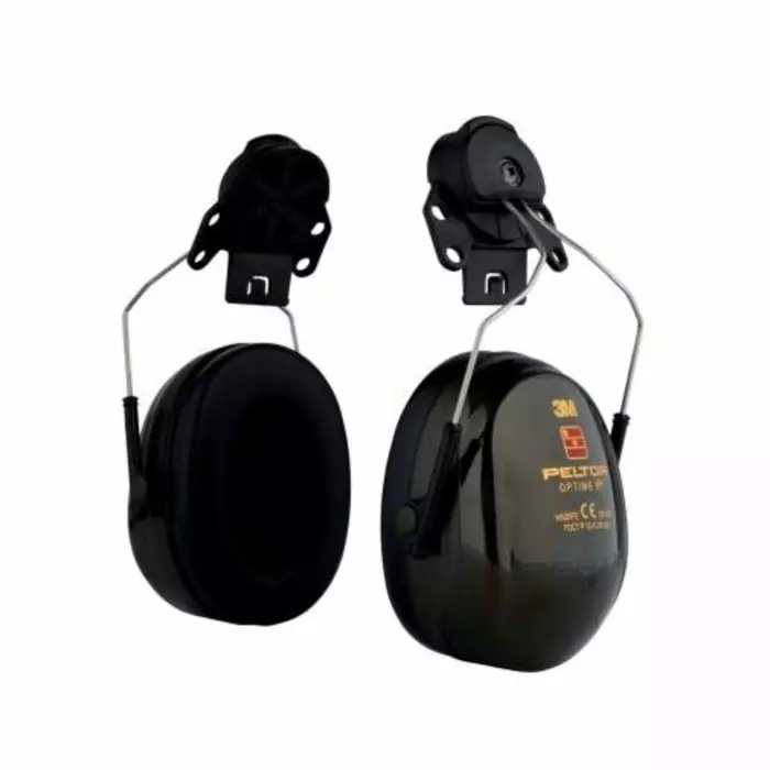 3M Optime II Ear Shells with Helmet Attachment 31dB Black White, H520P3H-410-GQ