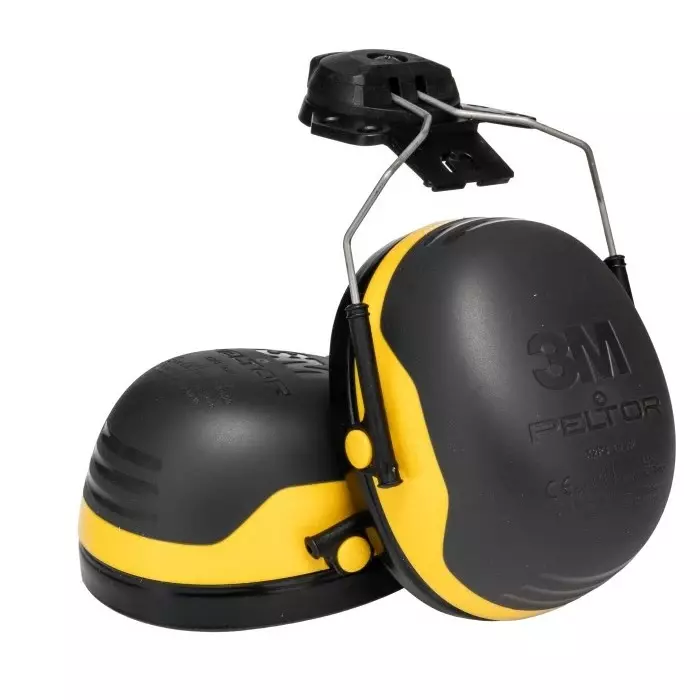 3M X2P3 Ear Shells with Helmet Attachment 30dB Black Yellow, X2P3E-GA