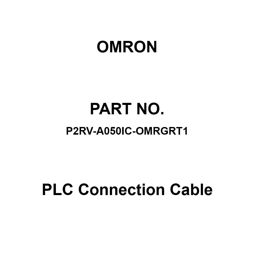 Omron PLC Connection Cable 500 mm Cable Length, P2RV-A050IC-OMRGRT1
