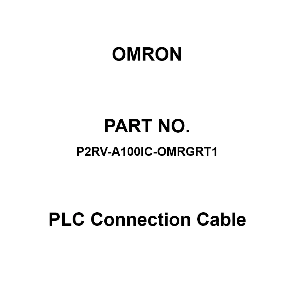 Omron PLC Connection Cable 1 m Cable Length, P2RV-A100IC-OMRGRT1