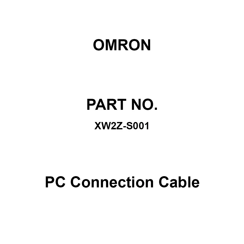 Omron PC Connection Cable 3.3+0.15 m Cable Length, XW2Z-S001