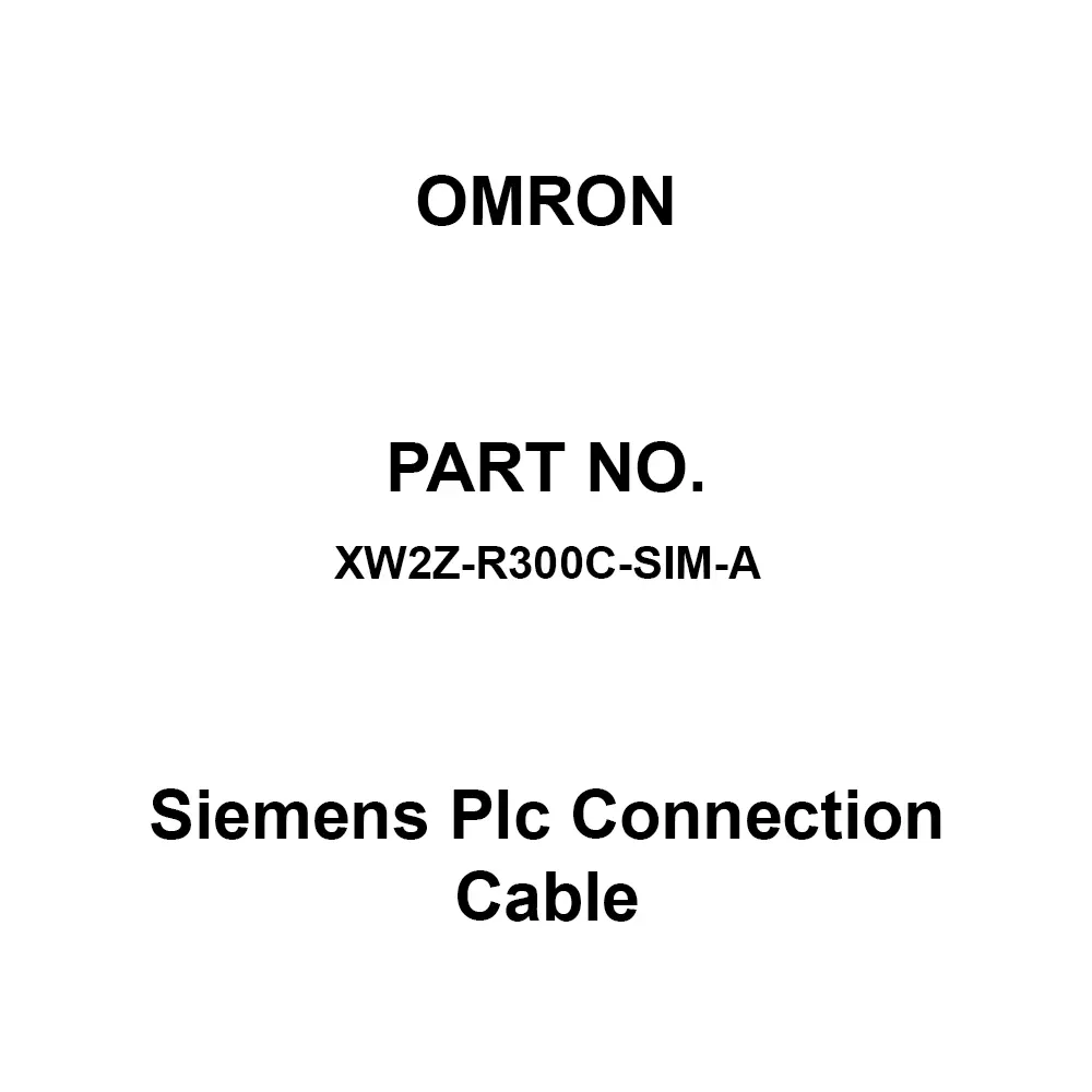 Omron Siemens Plc Connection Cable 3 m Cable Length, XW2Z-R300C-SIM-A