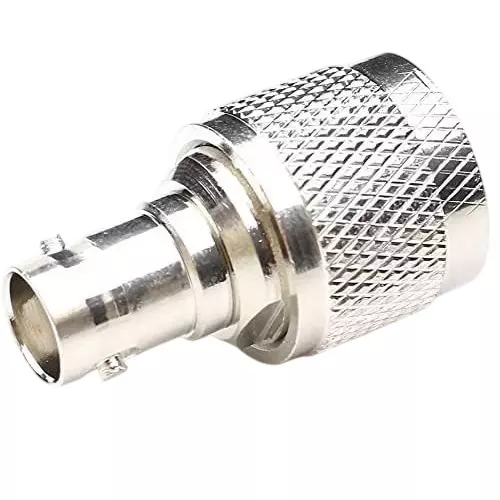 NBR RF Adapter Connector 1.5 Amps Current Rating Matte N Male to BNC Female