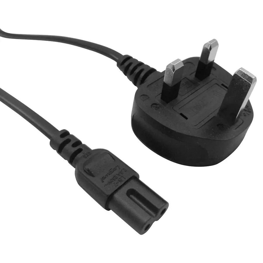 MULTICOMP PRO Power Cords / Electrical Power Cables POWER CORD, UK PLUG-IEC 60320 C7, 2M, GW-151632