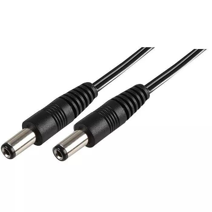 MULTICOMP PRO Barrel Power Cords POWER CORD, 2.1MM DC PLUG, 0.5M, BLK, PPW00024 (Pack of 5)