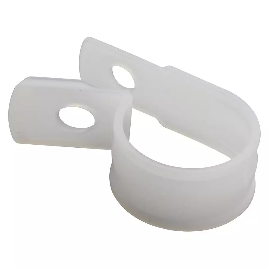 MULTICOMP PRO Cable Clamps / Cable Clips SCREW MNT CABLE CLAMP, #10, PA 6.6, NAT, MP001666 (Pack of 100)