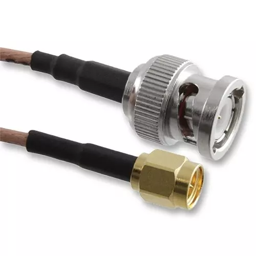 AMPHENOL RF RF Coaxial Cable Assemblies CABLE, RG316, SMA PLUG, BNC PLUG, 6IN, 245101-01-06.00