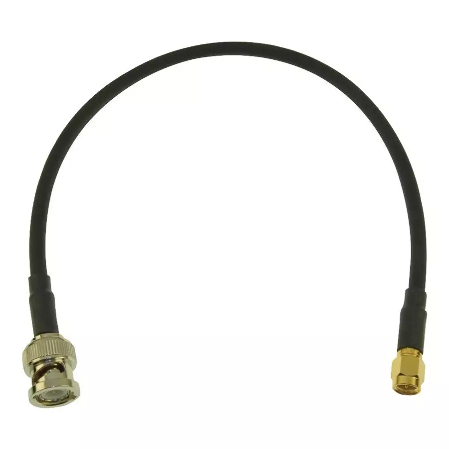 AMPHENOL RF RF Coaxial Cable Assemblies RF CABLE ASSEMBLY, BNC-SMA PLUG, 305MM, 245101-04-12.00