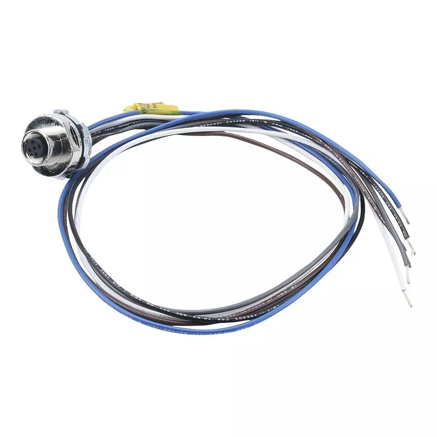 MOLEX Sensor Cable Assemblies CABLE ASSY, 5P M12 RCPT-FREE END, 19.7" 120070-0419