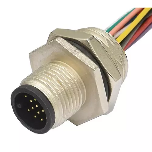 AMPHENOL LTW SENSOR CORD, M12 PLUG-FREE END, 7.87", M12A-17PMMC-SF8B20.
