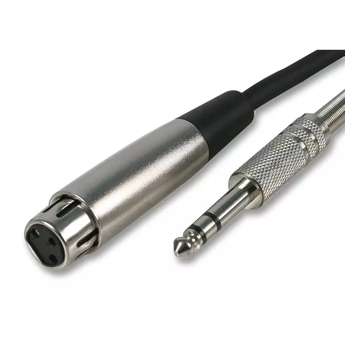 PRO SIGNAL CABLE, XLR 3P SOCK-6.35MM STEREO PLUG,1M, SVC683-1M