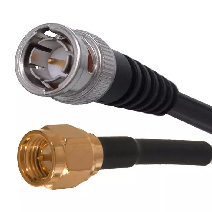 JOHNSON RF CORD, BNC PLUG-SMA PLUG, 36", 415-0199-036